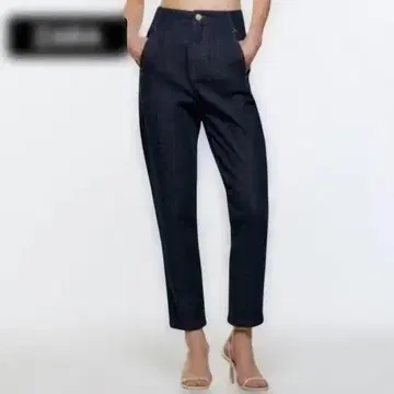 ZARA 하이라이즈 테일러드핏 데님 팬츠 XS