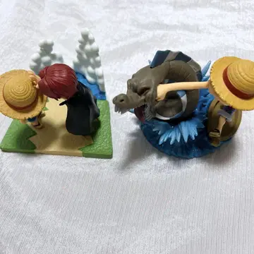 루피 샹크스 피규어 원피스 월드 컬렉션 로그 스토리 2점