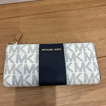 MICHAEL KORS 장지갑 화이트 네이비