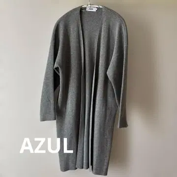 AZUL 니트 가디건 롱 기장 루즈핏 프리 사이즈 포켓 있음