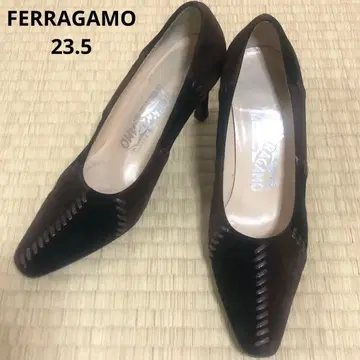 FERRAGAMO 페라가모 스웨이드 하이힐 펌프스