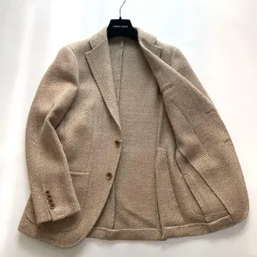 미사용급 RING JACKET 테일러드 자켓 뜨개질 트위드 44