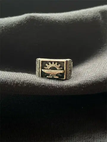 앤티크 빈티지 칼리지풍 실버 반지 16~17호 정도