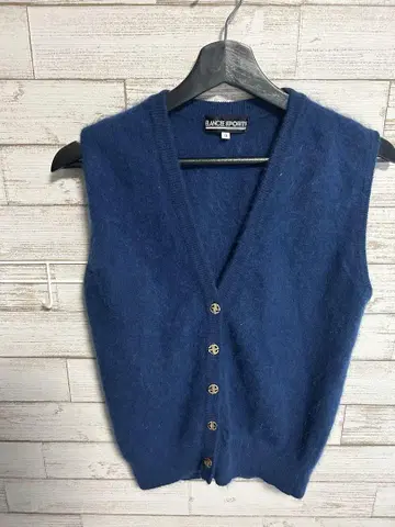 ELANCE SPORTS 네이비 니트 베스트 사이즈 9
