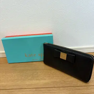 kate spade 리본 포함 장지갑 블랙