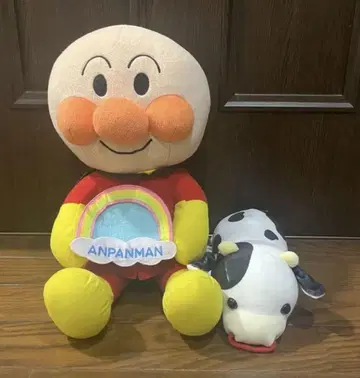 호빵맨 큰 봉제 인형 사진 프레임 포함 소 봉제 인형 덤 포함