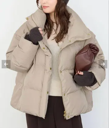 2024 Deuxieme Classe 쇼트 다운 자켓 베이지