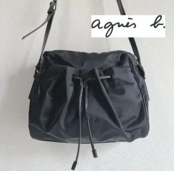 agnes b. 복조리형 나일론 숄더백 BAG 블랙