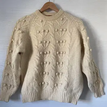 니트 폼폼 vintage 스웨터