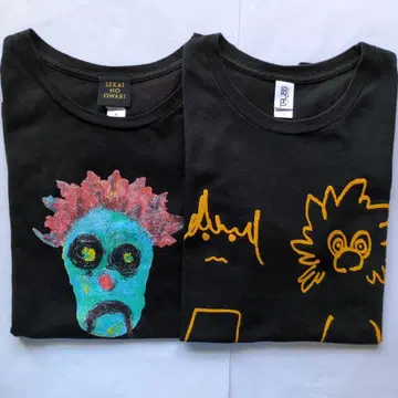 SEKAI NO OWARI 티셔츠 2장 세트