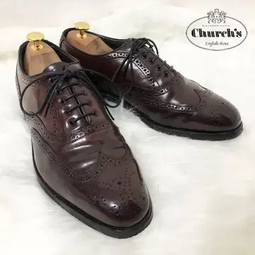 Church's 쳐치 코도반 윙팁 메달리온 가죽