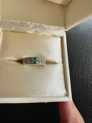 빈티지 에메랄드? 실버 반지