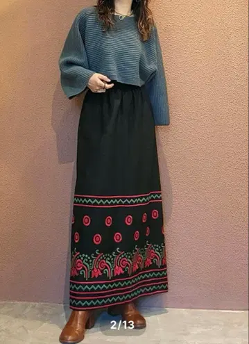 alocasia vintage 스커트 울 스커트 빈티지