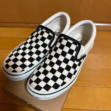 VANS 체크 무늬 슬립온