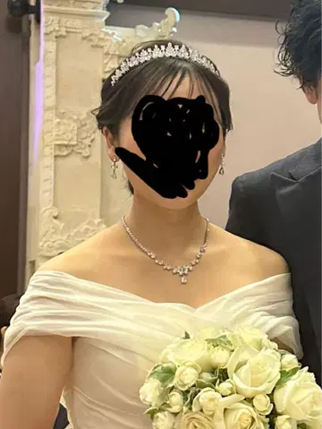 웨딩 티아라 목걸이 귀걸이