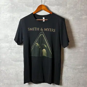 SMITH & MYERS T셔츠 밴딩 음악 L 양면 프린트 블랙