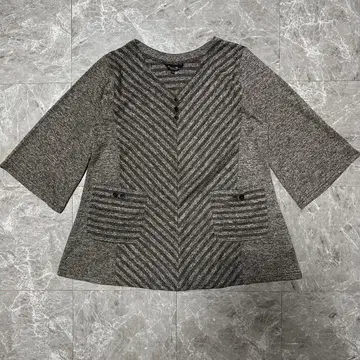 Natural Blouse 스트라이프 포켓 튜닉 LL [ N26 ]