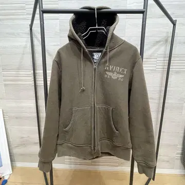 AVIREX [ 아비렉스 ] 집업 후드티 보아 [ size L ]
