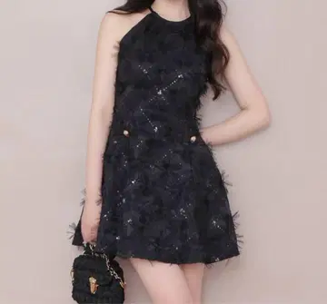m.me.eme 플라워 튤 미니 원피스