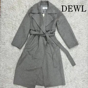 [새상품급] DEWL 롱 코트 여성용 그레이 M 상당 사이즈