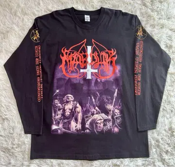 후르츠 바디 MARDUK 밴딩 T셔츠 블랙 XL