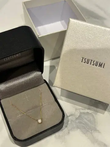 TSUTSUMI 골드 다이아몬드 목걸이