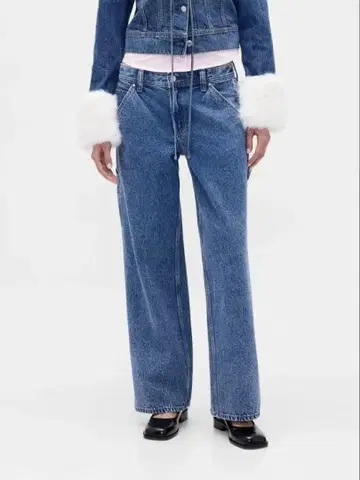 Gap x Sandy Liang 로우라이즈 루즈 카펜터 데님