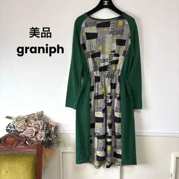 새상품급 graniph 그라니프 아트 원피스