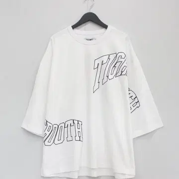 타이트 부스 화이트 7부 소매 XL