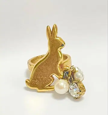 제인 마플 윈터 토끼 반지 골드