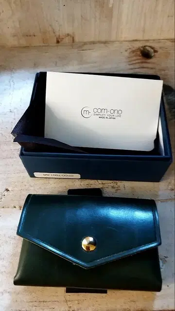com-ono 브라이들 가죽 컴팩트 지갑 코인 케이스