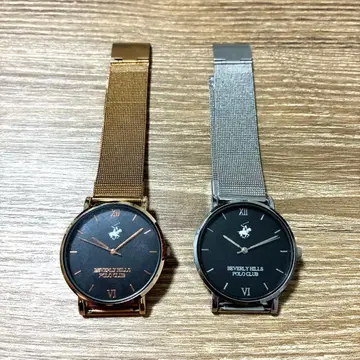 POLO CLUB 손목시계 세트 커플 시계 스테인리스 벨트