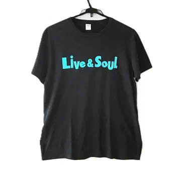 츠루 Live&Soul 티셔츠 L 사이즈 블랙 사이즈 : L
