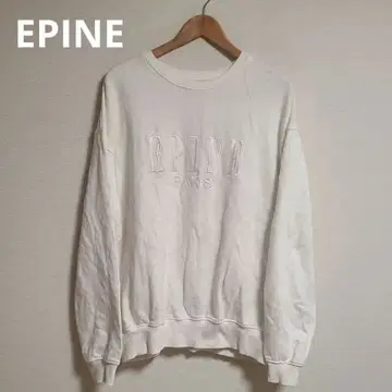 EPINE 에피 맨투맨 트레이닝복 로고 자수 화이트 인기 캐주얼