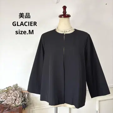 77 새상품급 GLACIER 노카라 블랙 자켓