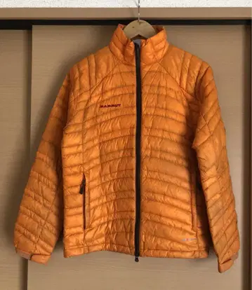 MAMMUT 오렌지 퀼팅 다운 자켓