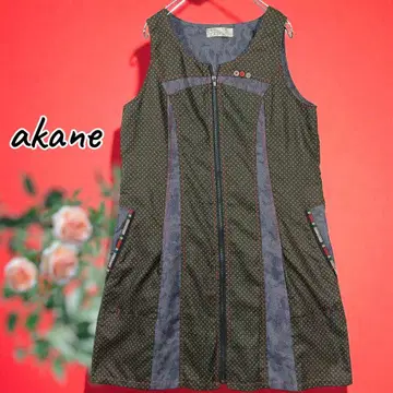 akane 아뮤 집업 원피스 튜닉 별 패턴