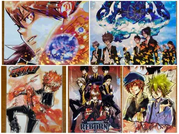 가정교사 히트맨 REBORN A4 클리어 파일 3장 세트