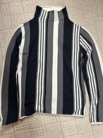 00s EMPORIO ARMANI 스트라이프 니트 티셔츠 구제 의류