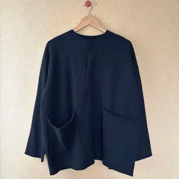 카구레 울 노카라 자켓 블랙