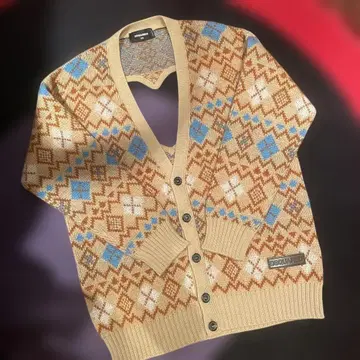 DSQUARED2 아가일 무늬 가디건