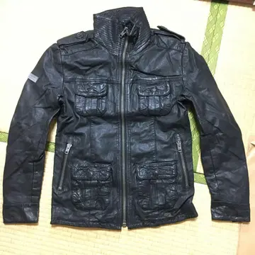 superdry 극도 건조 (하십시요) 가죽 자켓