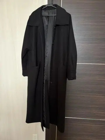 Heather 블랙 롱 코트