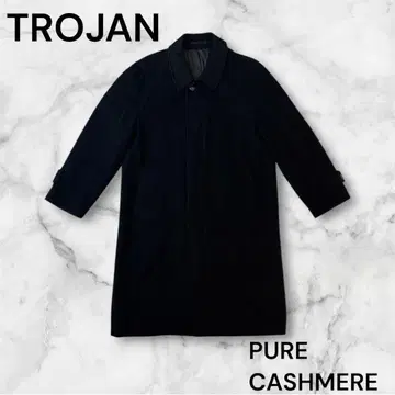 TROJAN 순 캐시미어 체스터 코트 남성용