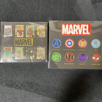 MARVEL 80주년 기념 핀 배지 세트