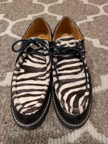 가격 인하 중 UNITEDARROWS 제브라 패턴 송치 숏부츠