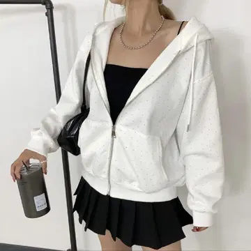 non-hedge 스톤 ZIP 후드티
