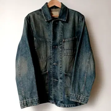 GAP1969 데님 커버올 데님 자켓 버튼 프론트 포켓 부착