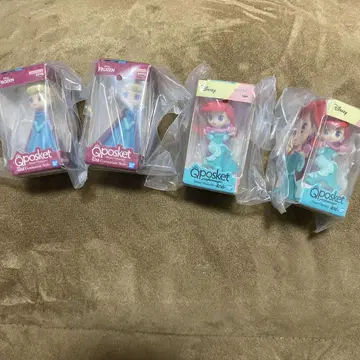 Qposket 엘사 아리엘 피규어 세트