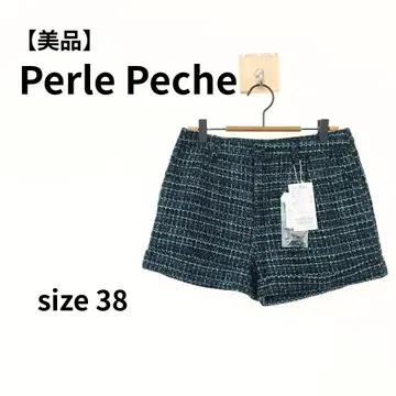 [새상품급] Perle Peche 울 턱 숏팬츠 38 S-133
